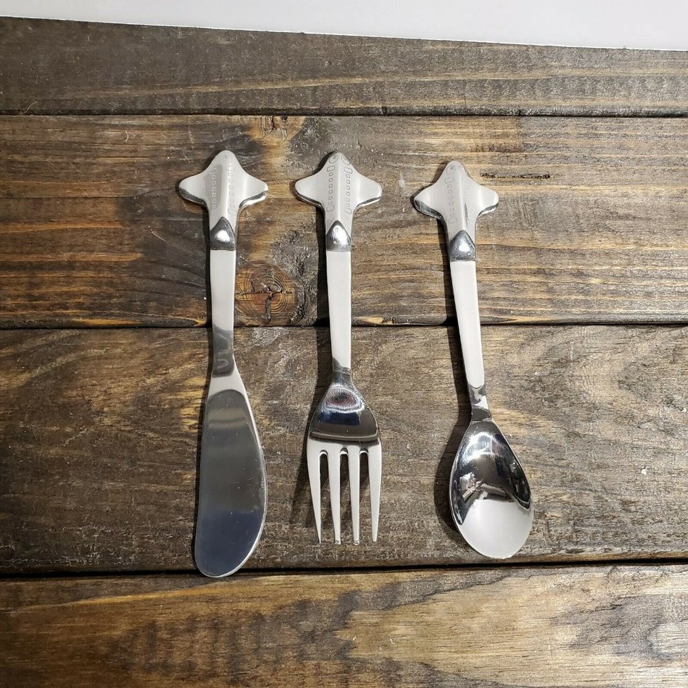 Silver Plated Airplane Handle Flatware Set Spoon